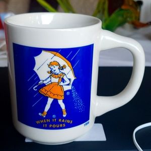 Vintage "When it rains it pours!" Mug